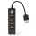 Hub USB NEDIS HUB NEDIS 2.0 4 PORT Czarny #